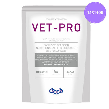 drools-vet-pro-hepatic-pet-wet-food-for-dogs 15x140g