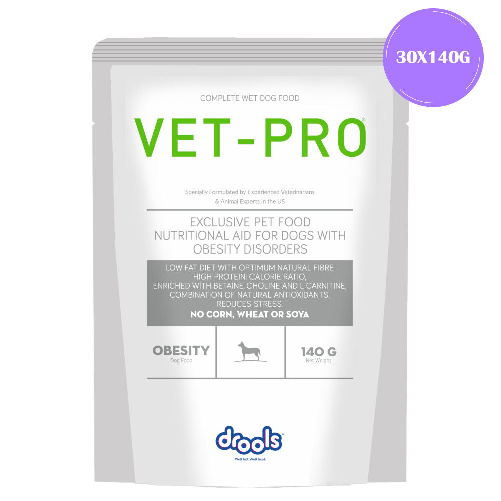 drools-vet-pro-obesity-pet-wet-food-for-dogs 30x140g
