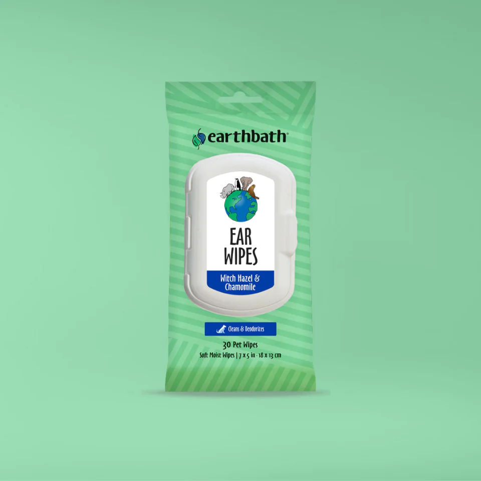 Earthbath Botanical Fresh Cucumber and Chamomile Ear Wipes — side view