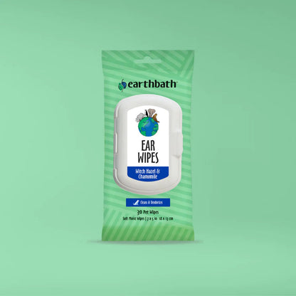 Earthbath Botanical Fresh Cucumber and Chamomile Ear Wipes — side view