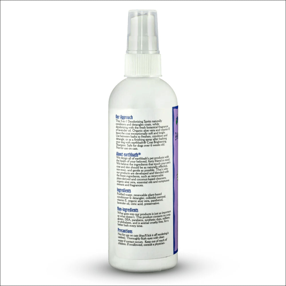 Earthbath Deodorizing Lavender Spritz for Dogs and Cats — side view
