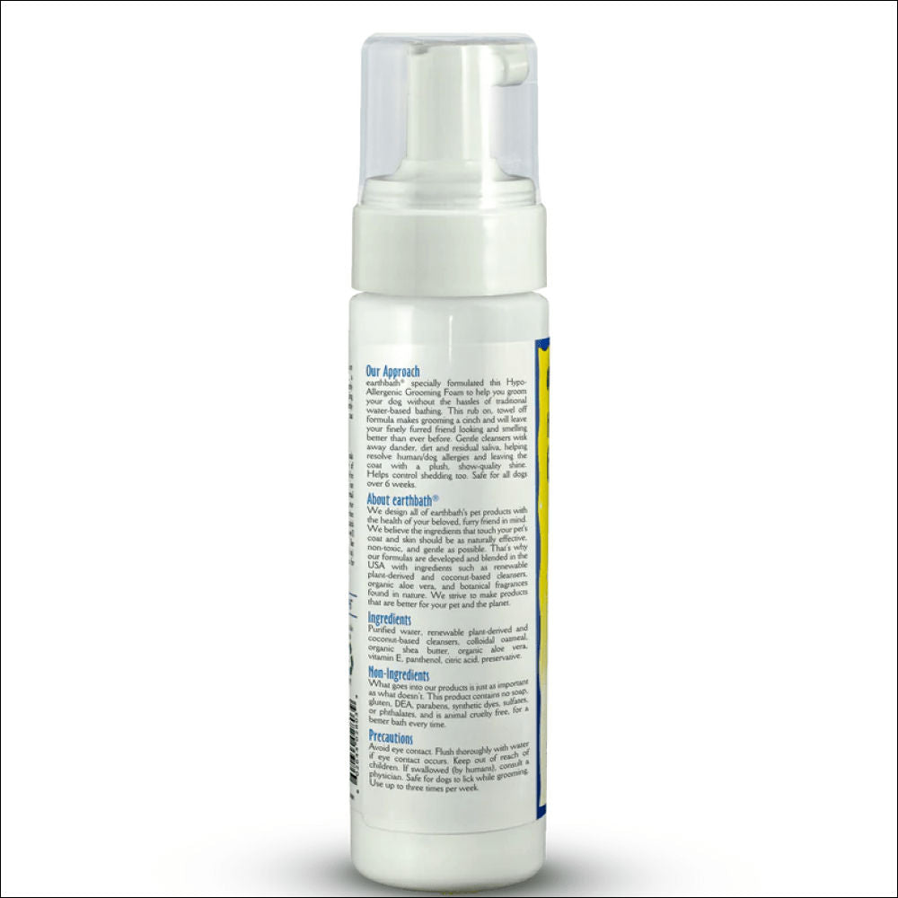 EarthBath Hypo Allergenic Fragrance Free Foam for Dogs — detail shot