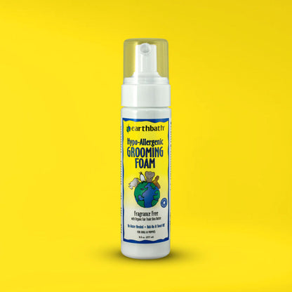 EarthBath Hypo Allergenic Fragrance Free Foam for Dogs — in use