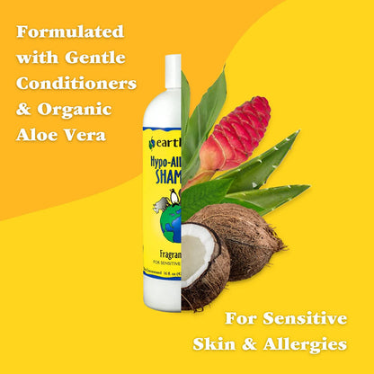 EarthBath Hypo Allergenic Fragrance Free Shampoo for Dogs and Cats — in use