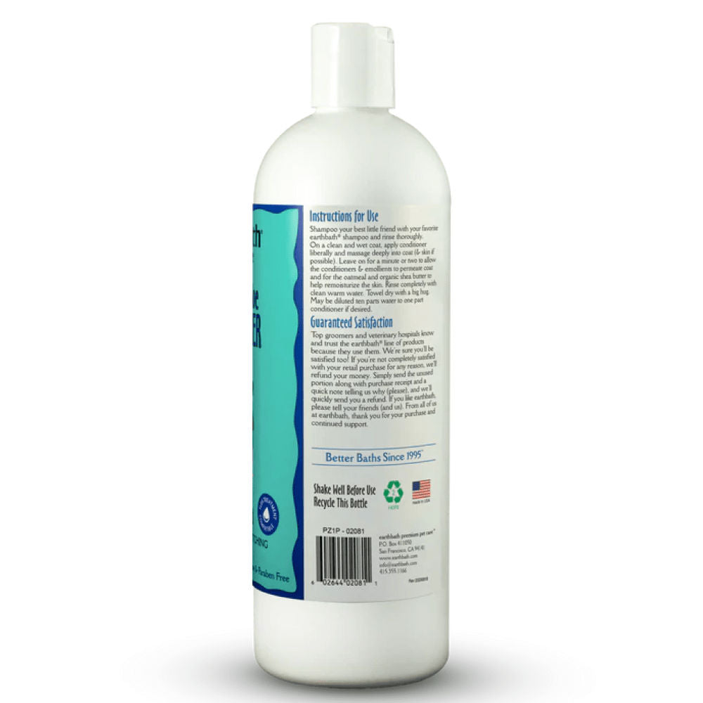 EarthBath Oatmeal & Aloe Conditioner Vanilla & Almond for Dogs and Cats — back view