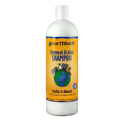 EarthBath Oatmeal & Aloe Shampoo Vanilla & Almond for Dogs and Cats — side view