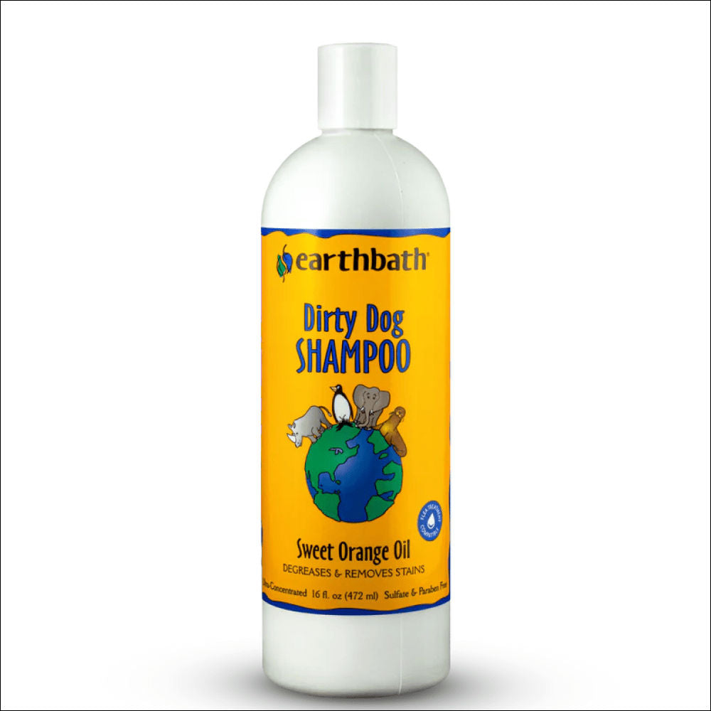 EarthBath Sweet Orange Oil Dirty Shampoo for Dogs — back view
