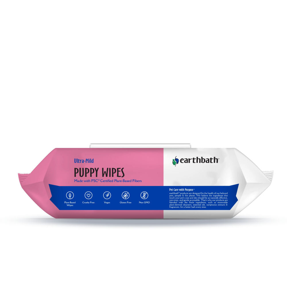EarthBath Ultra Mild Grooming Wipes for Dogs and Cats — detail shot