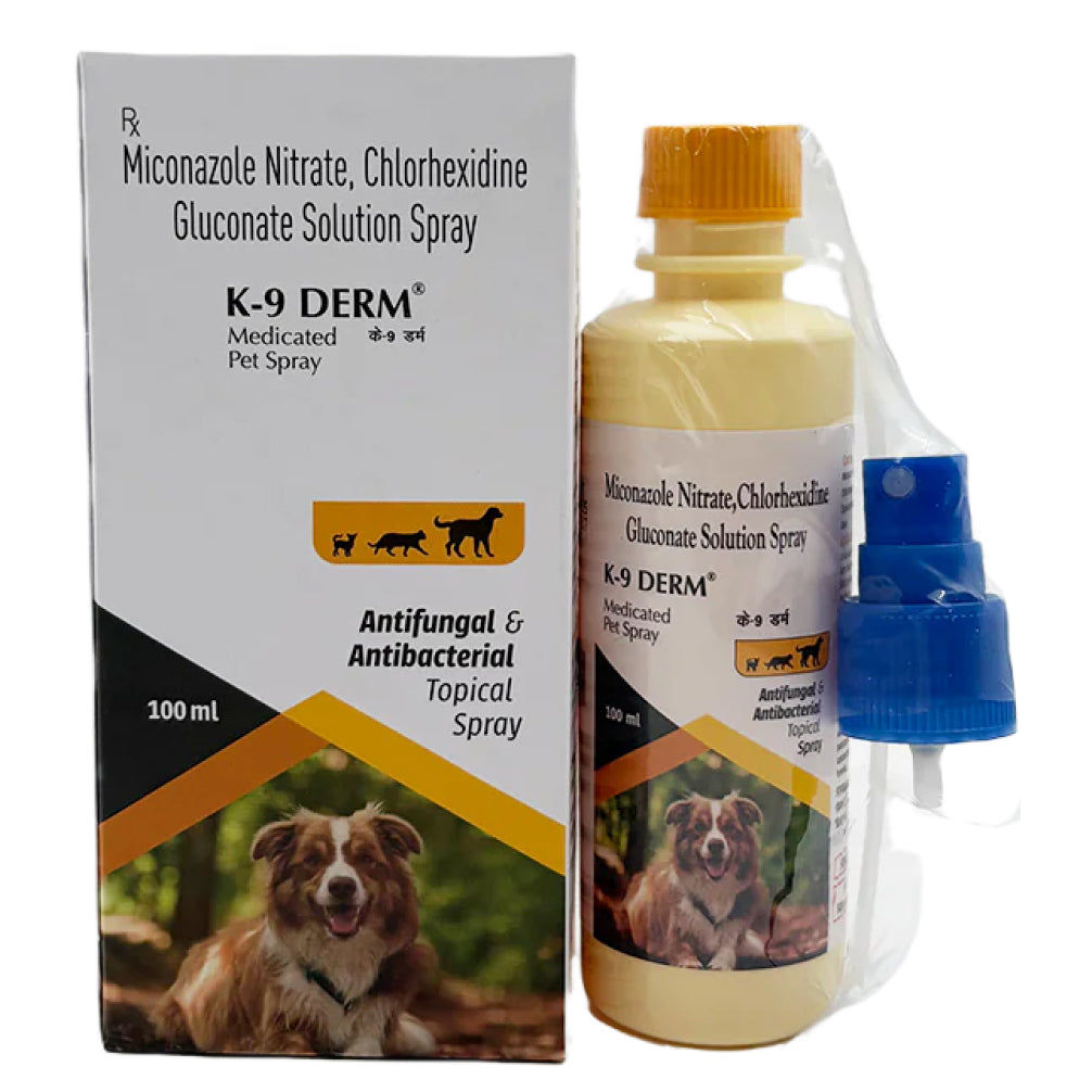 Ek Tek K 9 Derm Spray Antifungal Antibacterial For Dogs And Cats