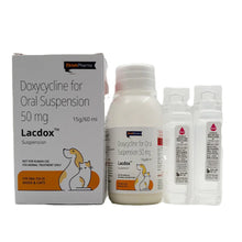 Ek Tek Lacdox 50Mg Oral Suspension Doxycycline For Dogs And Cats