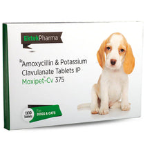 Ek Tek Moxipet Cv 375Mg Tablet For Dogs And Cats