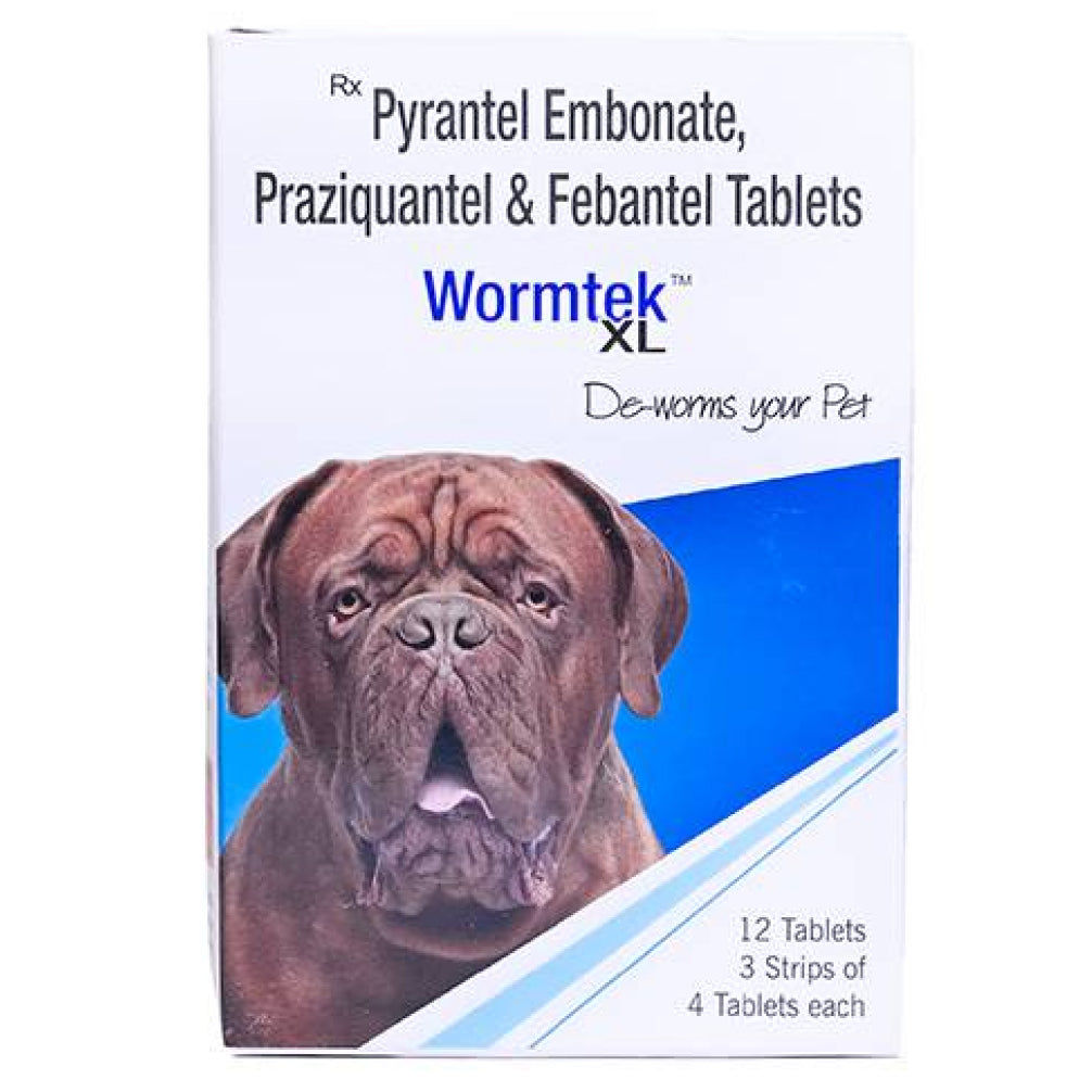 Ek Tek Wormtek Xl Deworming Tablets For Dogs