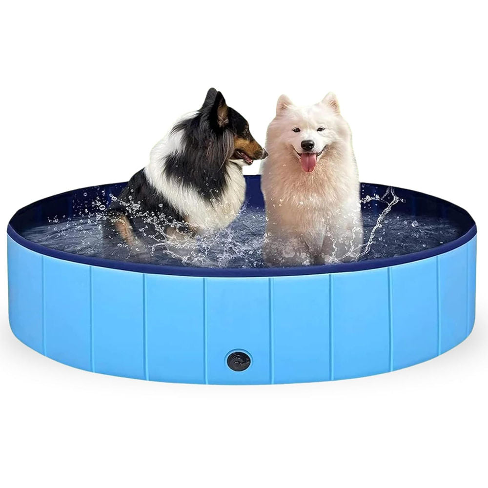 Emily Pets Foldable Non Slip Outdoor Swimming Pool For Dogs And Cats Blue