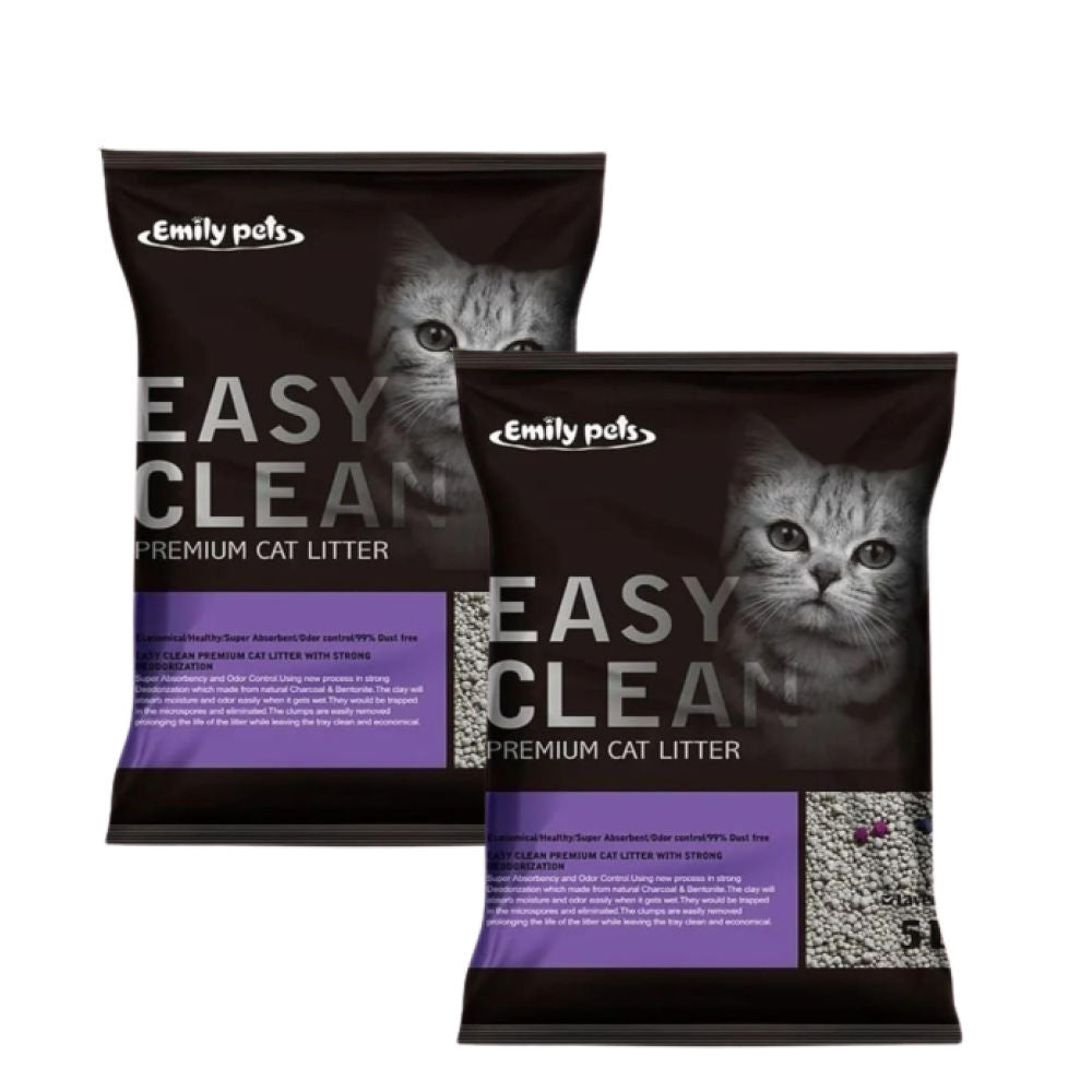 Emily Pets Lavender Scented Cat Litter — in use