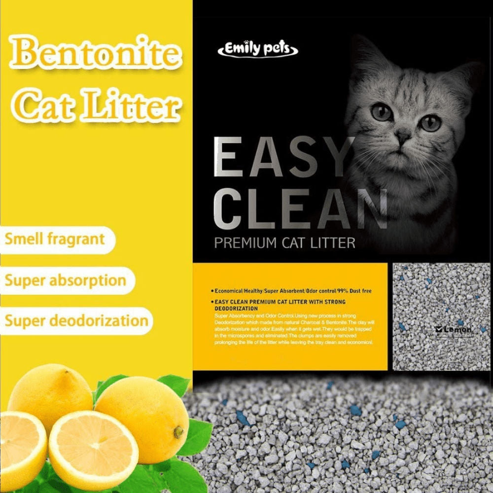 Emily Pets Lemon Scented Cat Litter — side view