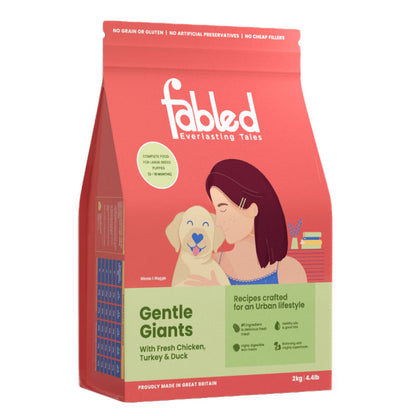 Fabled Gentle Giants One Fresh Chicken Turkey And Duck Dog Dry Food