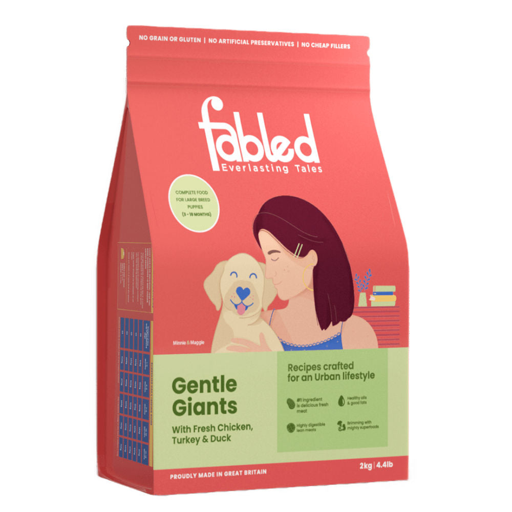 Fabled Gentle Giants Fresh Chicken Turkey and Duck Large Breed Puppy Dry Food — image 6