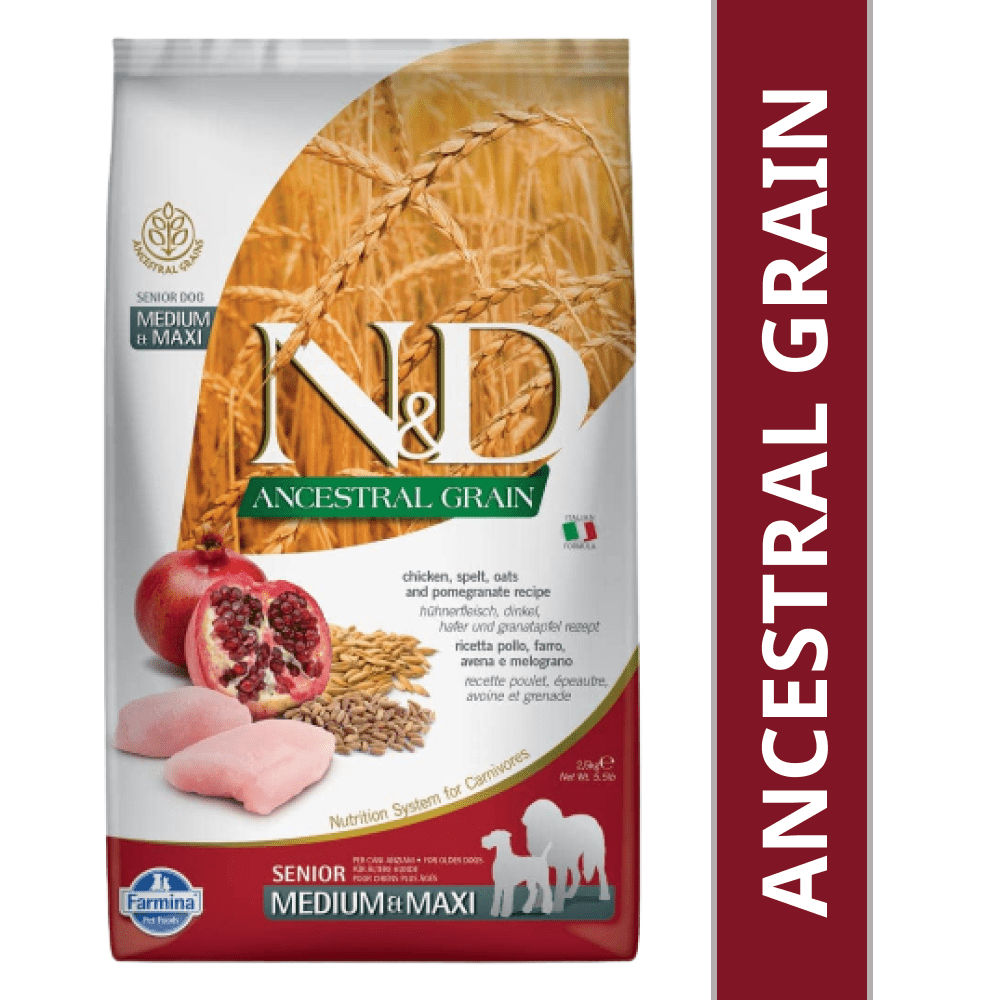 farmina-n-d-chicken-pomegranate-ancestral-grain-senior-medium-maxi-adult 2.5kg