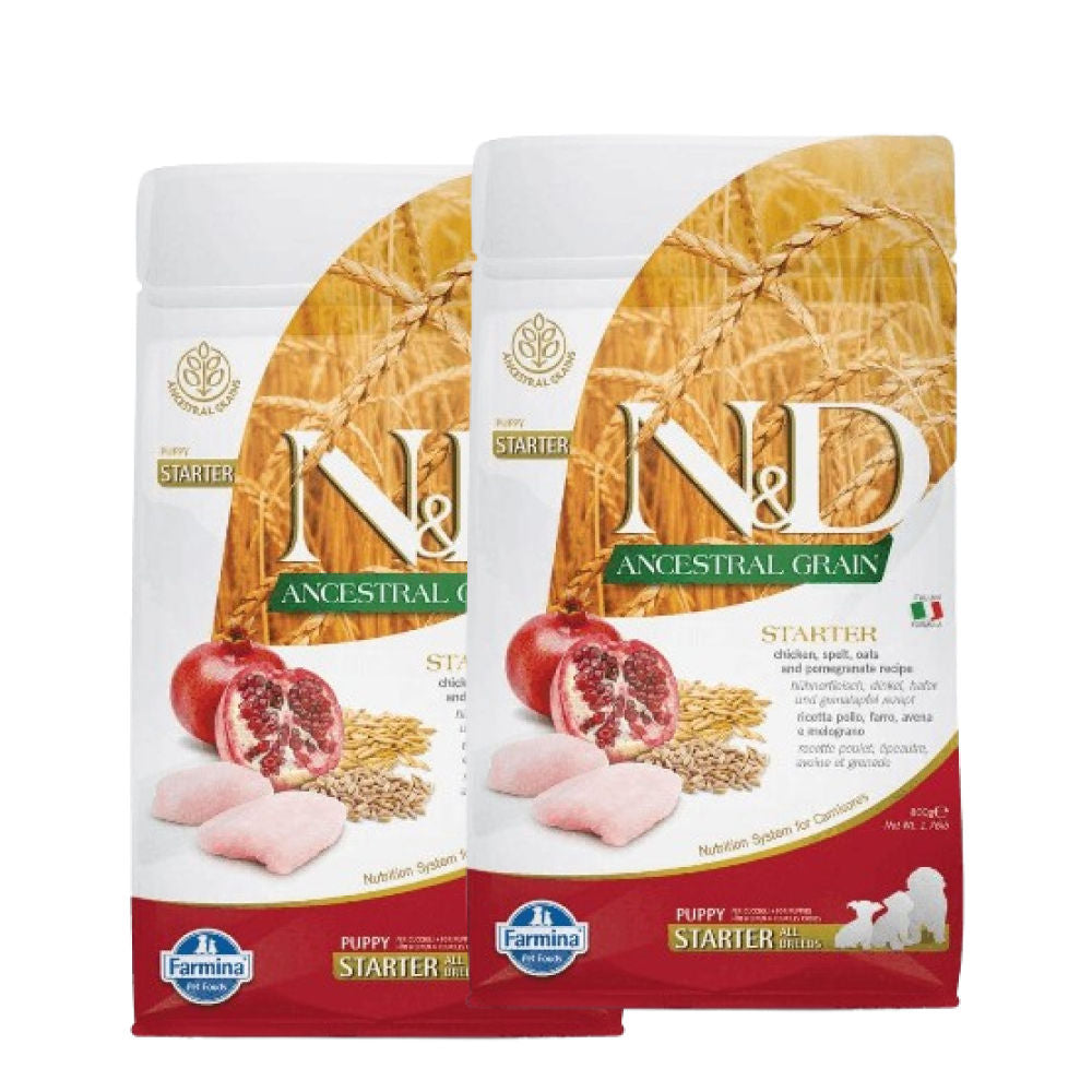 farmina-n-d-chicken-pomegranate-ancestral-grain-starter-puppy 1.6kg (2x800g)