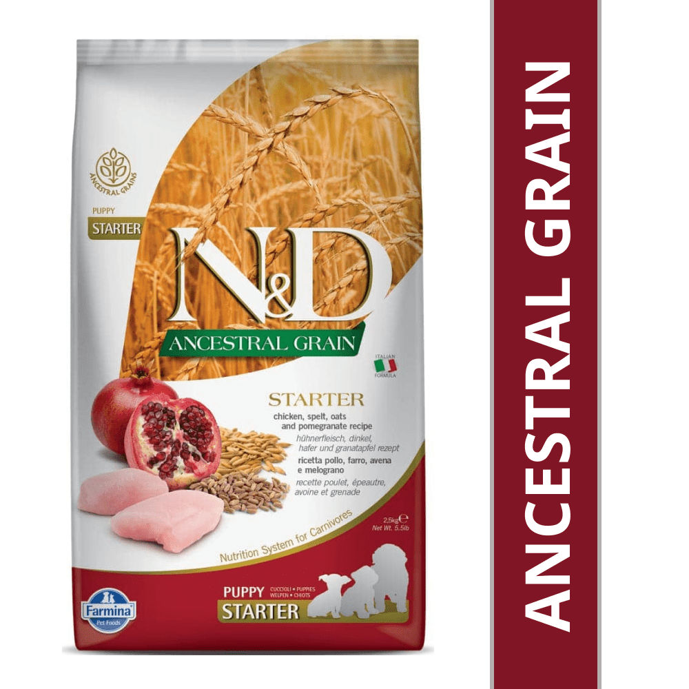 farmina-n-d-chicken-pomegranate-ancestral-grain-starter-puppy 2.5kg