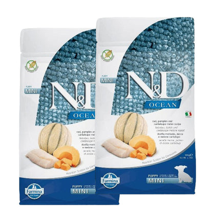 farmina-n-d-ocean-codfish-pumpkin-cantaloupe-melon-puppy-mini-dry-dog-food 1.6kg (2x800g)