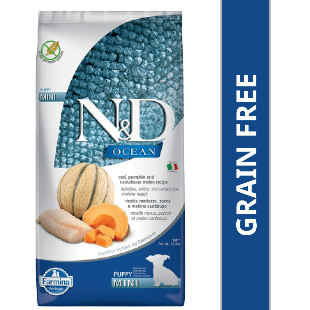 Farmina N&D Ocean Codfish Pumpkin & Cantaloupe Melon Puppy Mini Dry Food — image 6