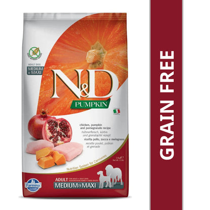 farmina-n-d-pumpkin-chicken-pomegranate-grain-free-adult-medium-maxi 2.5kg