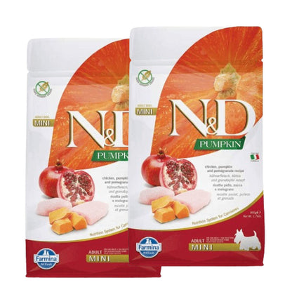 farmina-n-d-pumpkin-chicken-pomegranate-grain-free-adult-mini 1.6kg (2x800g)