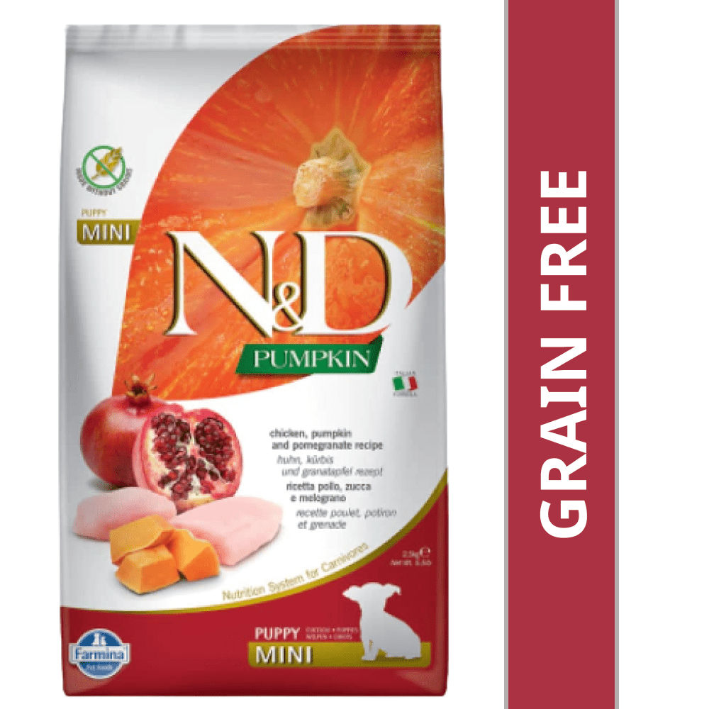 farmina-n-d-pumpkin-chicken-pomegranate-grain-free-puppy-mini-dog-dry-food 2.5kg