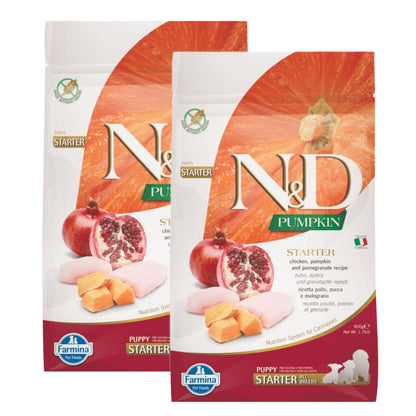 farmina-n-d-pumpkin-chicken-pomegranate-grain-free-starter-puppy-dog-dry-food 1.6kg (2x800g)