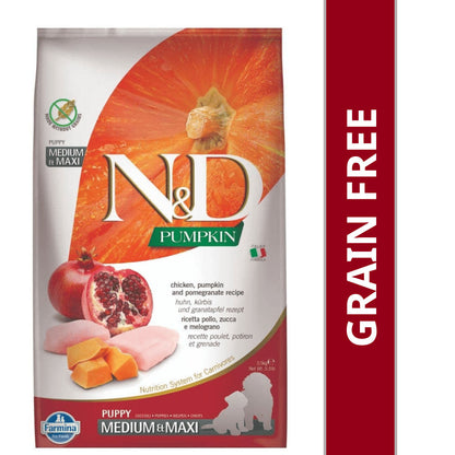 farmina-n-d-pumpkin-chiken-pomegranate-grain-free-puppy-medium-maxi 2.5kg