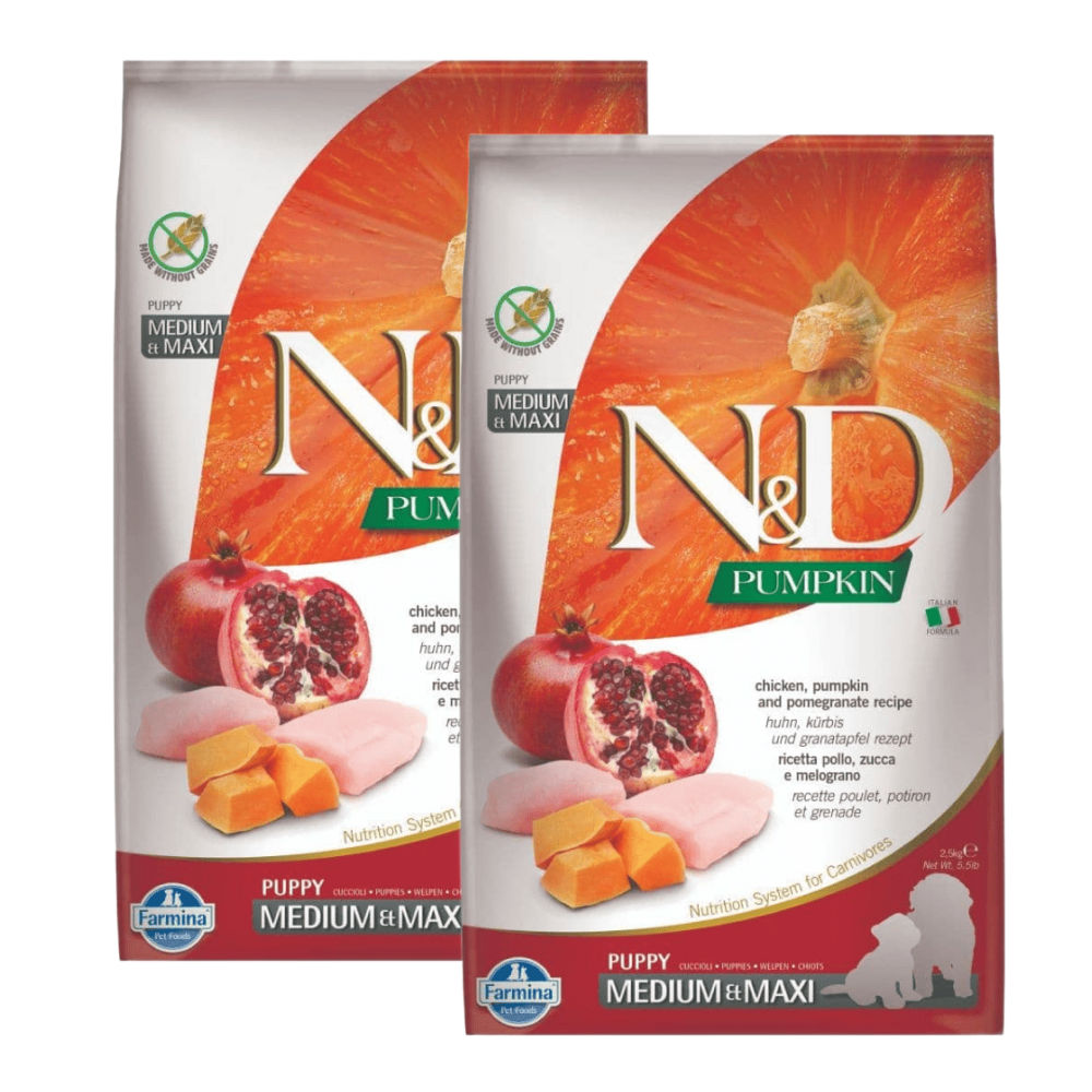 Farmina N&D Pumpkin Chicken & Pomegranate Grain Free Puppy Medium Maxi Dog Dry Food — image 6
