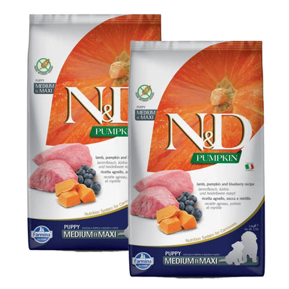 Farmina N&D Pumpkin Lamb & Blueberry Grain Free Puppy Medium Maxi Dog Dry Food — image 6