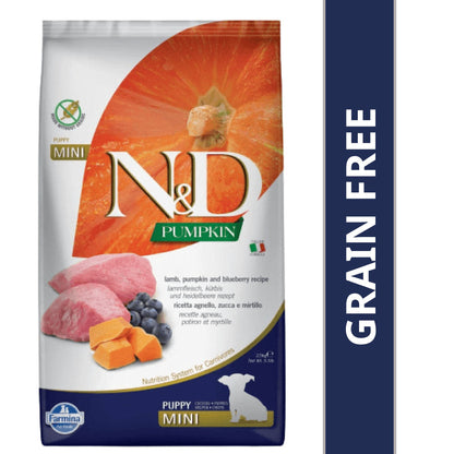 farmina-n-d-pumpkin-lamb-blueberry-grain-free-puppy-mini 2.5kg