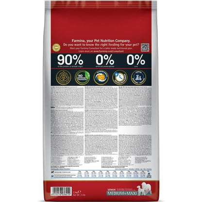 Farmina N&D Chicken & Pomegranate Ancestral Grain Senior Medium Maxi Dog Dry Food — side view
