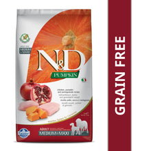 Farmina N D Pumpkin Chicken Pomegranate Grain Free Adult Medium Maxi