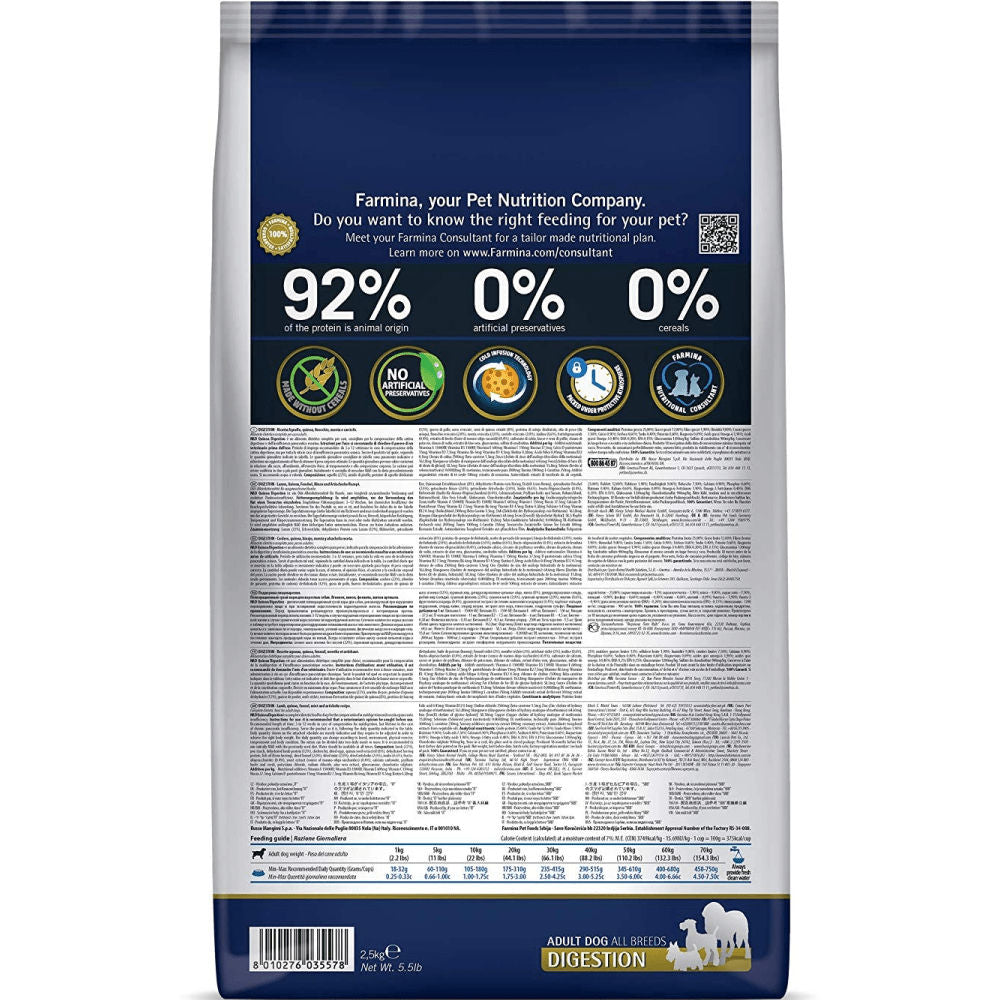 Farmina N D Quinoa Lamb Mint Fennel Digestion Grain Free Adult Dry Dog Food Bgb - Image 3
