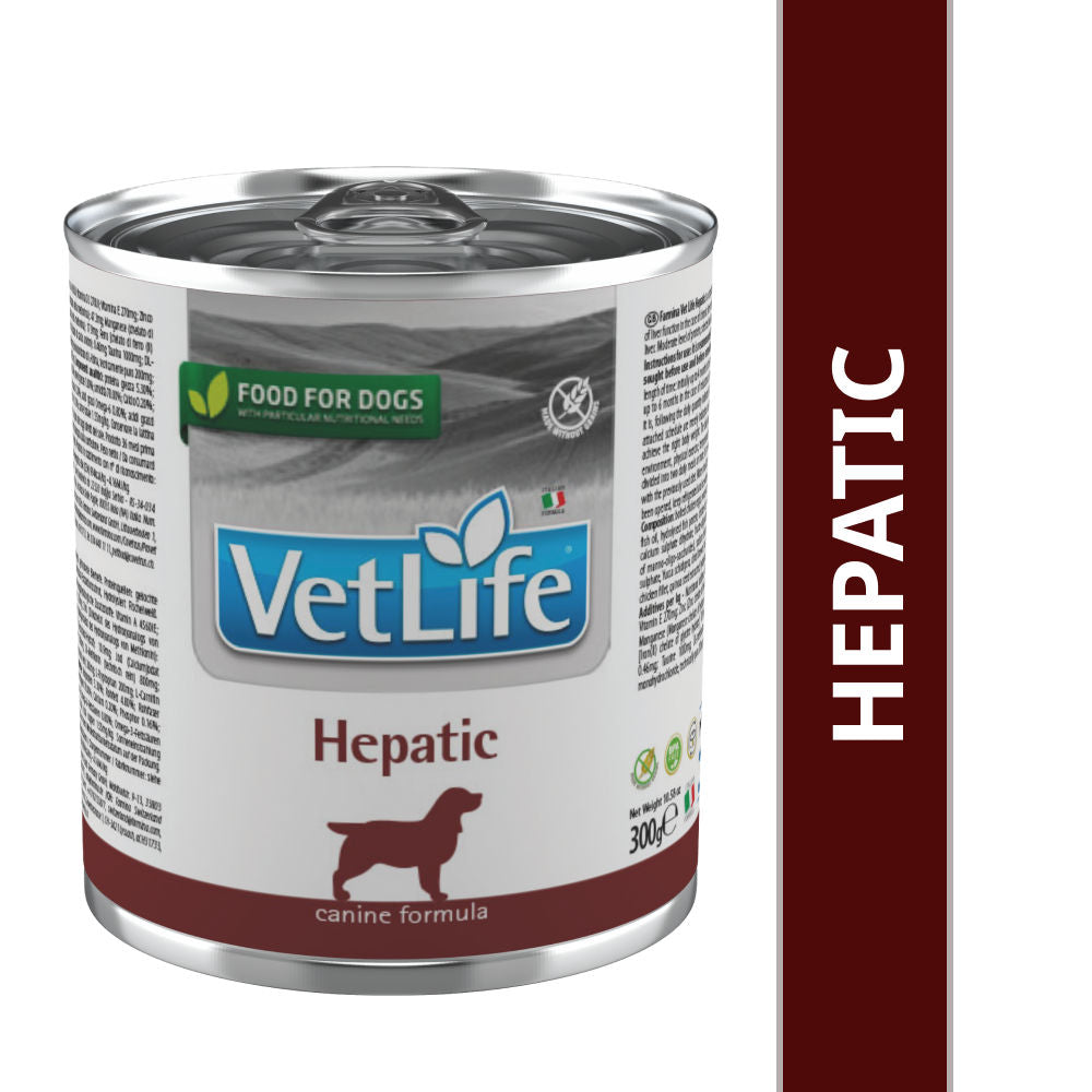 Farmina Vet Life Diet Hepatic Formula Dog Wet Food — in use