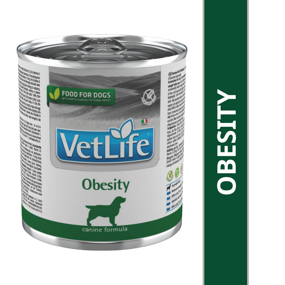 Farmina Vet Life Diet Obesity Formula Dog Wet Food — in use