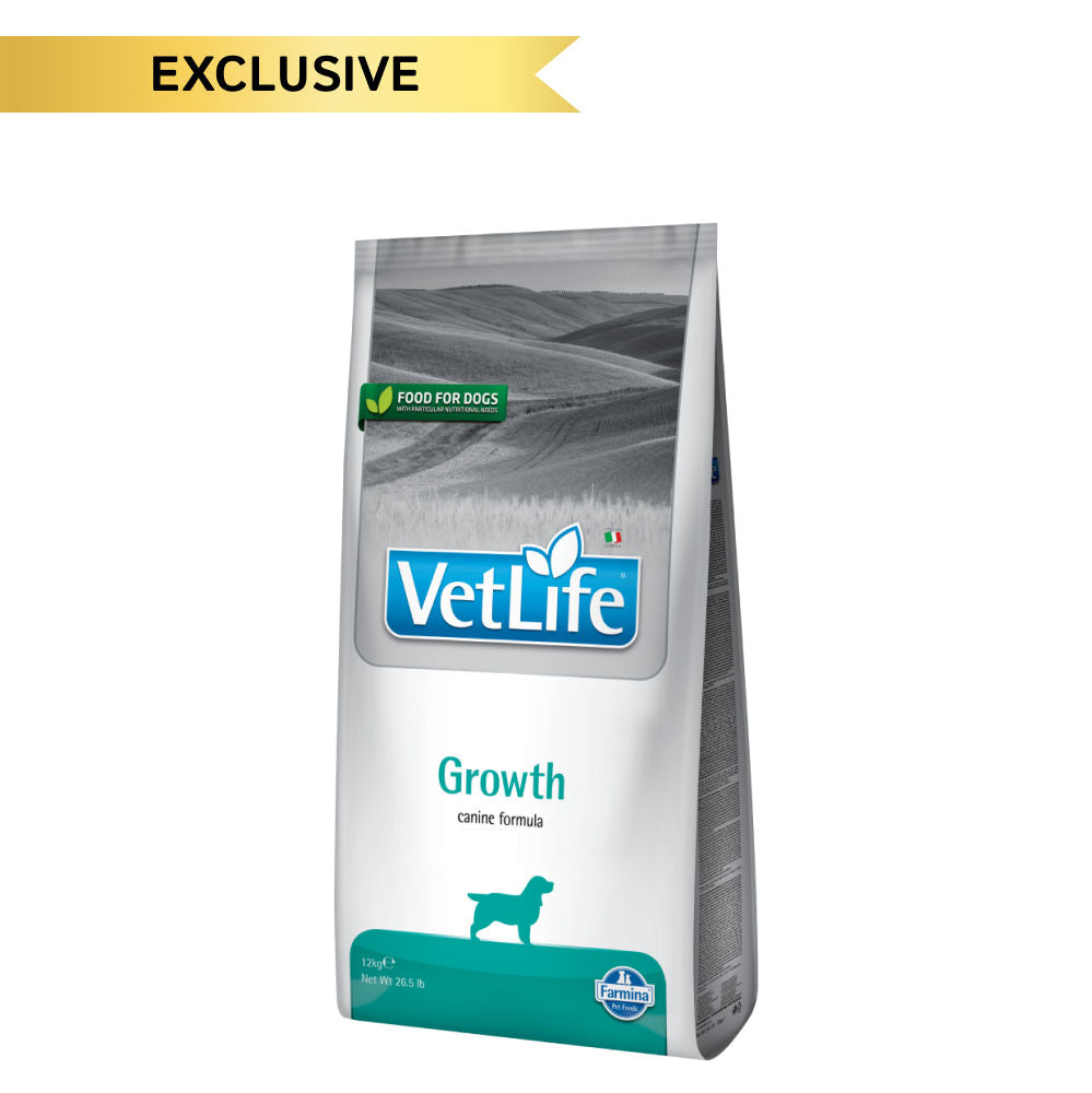 Farmina Vet Life Growth Canine Formula Puppy Dog Dry Food — side view