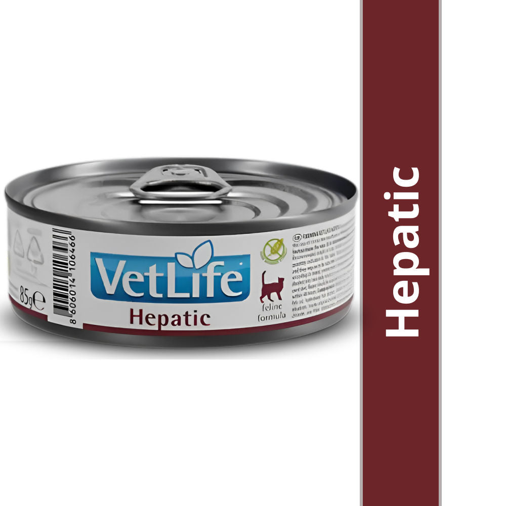 Farmina Vet Life Hepatic Feline Formula Diet Cat Wet Food — in use