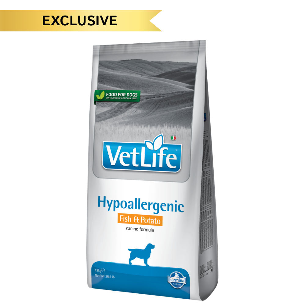 farmina-vet-life-fish-potato-hypoallergenic-canine-formula-adult-dog-dry-food 12kg