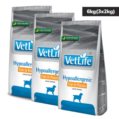 farmina-vet-life-fish-potato-hypoallergenic-canine-formula-adult-dog-dry-food 3x2kg
