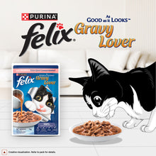 Purina Felix Gravy Lover Salmon Chunks Adult Complete And Balanced Cat Wet Food - Image 2