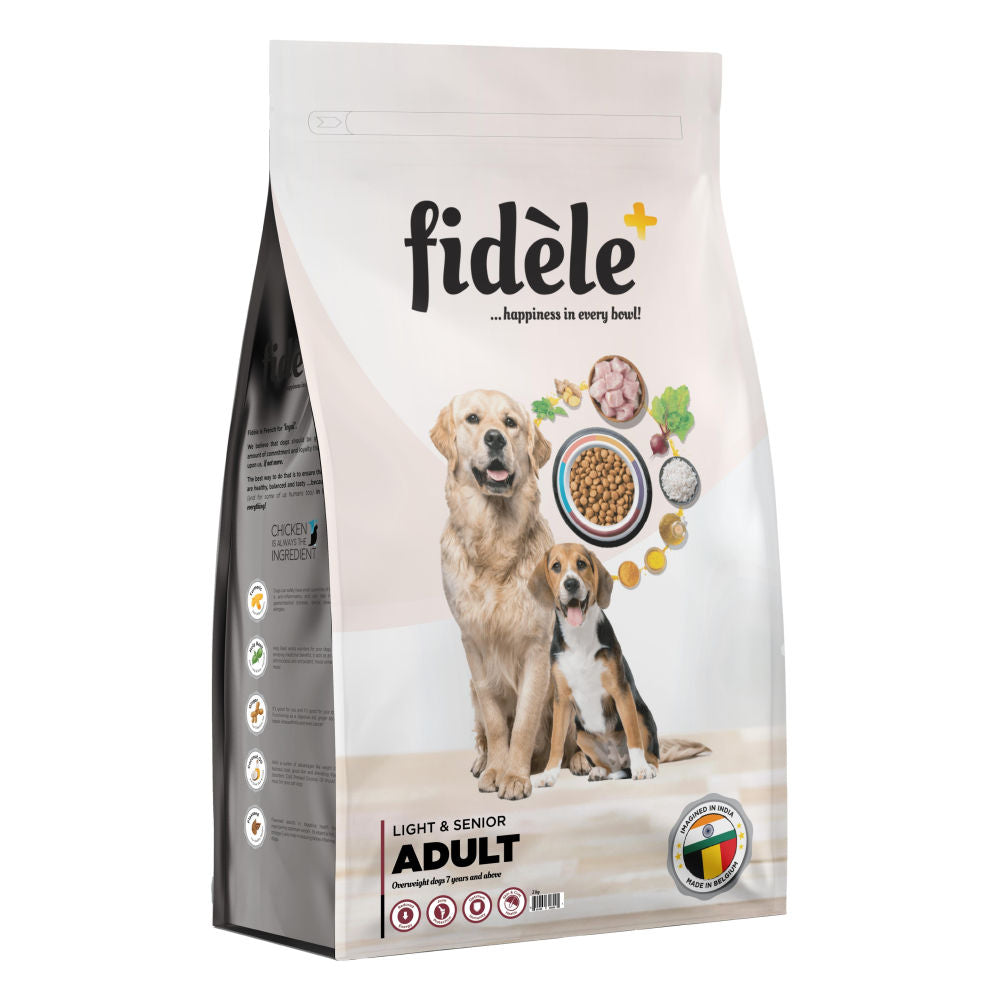 Fidele Plus Adult Light Senior Dry Dog Food