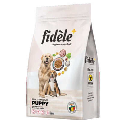 Fidele Plus Small and Medium Puppy Dry Food — back view