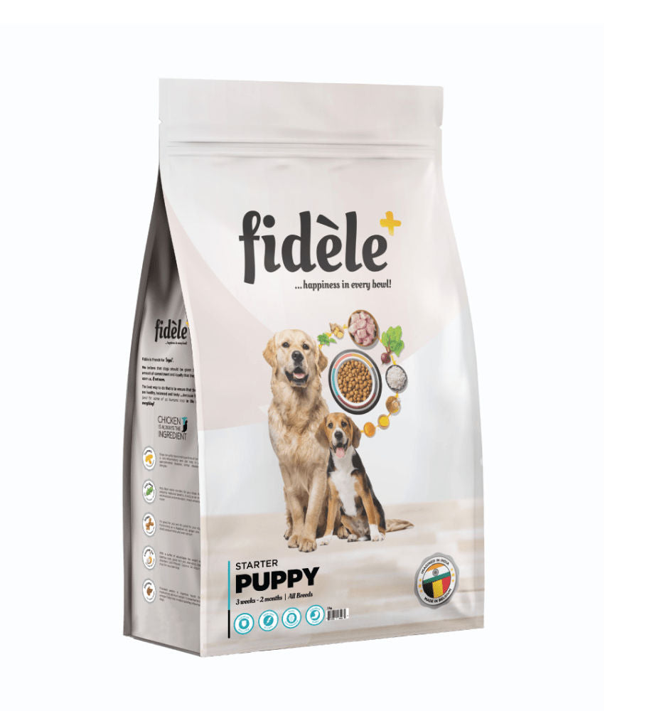 Fidele Plus Starter Puppy Dry Food — side view