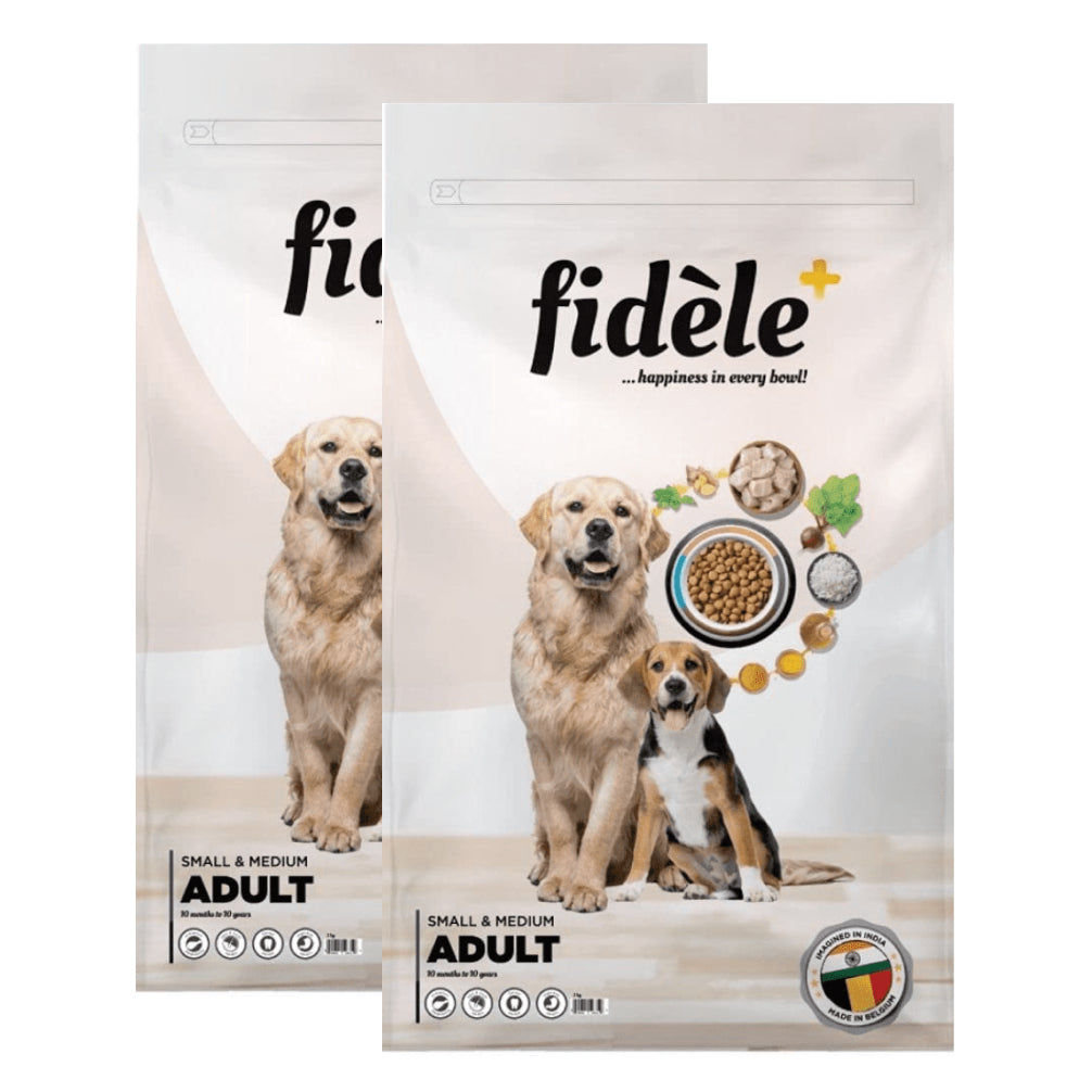 fidele-plus-adult-small-medium-dry-dog-food 6kg (2x3kg)