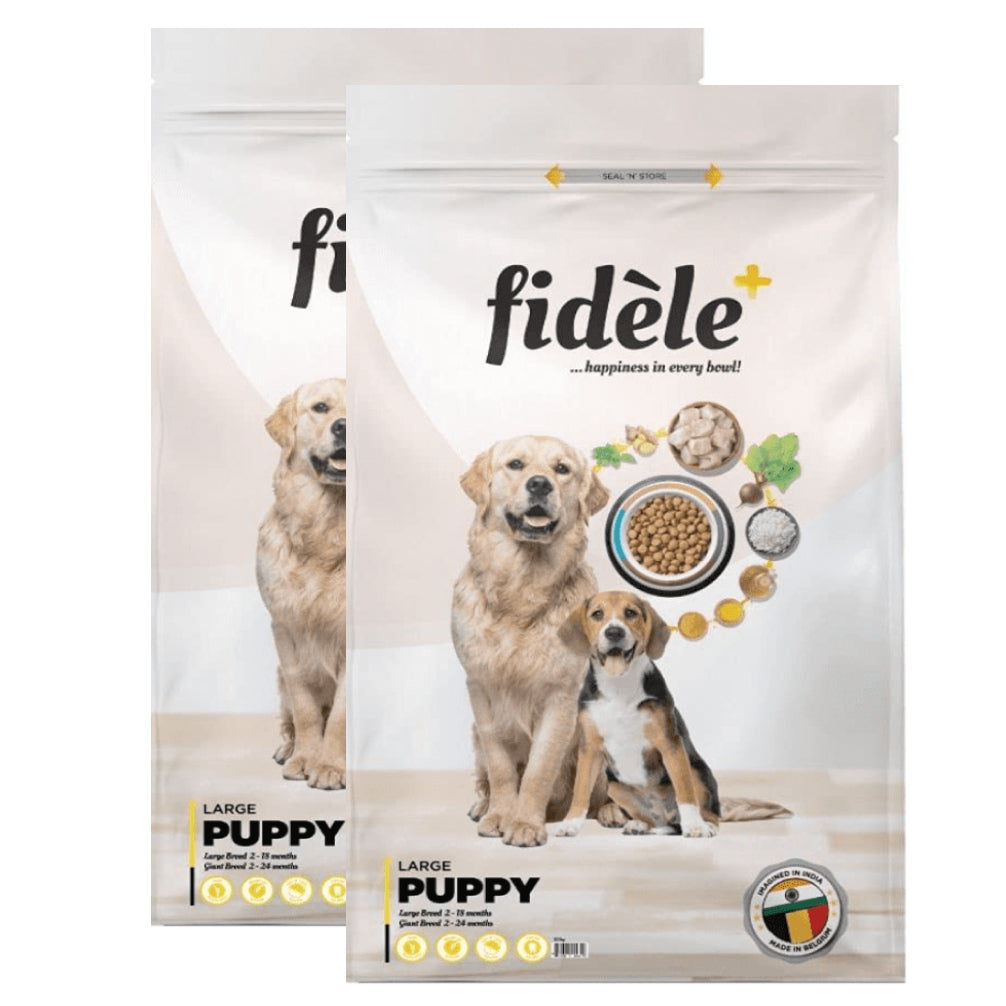 fidele-plus-large-puppy-dry-dog-food 6kg (2x3kg)