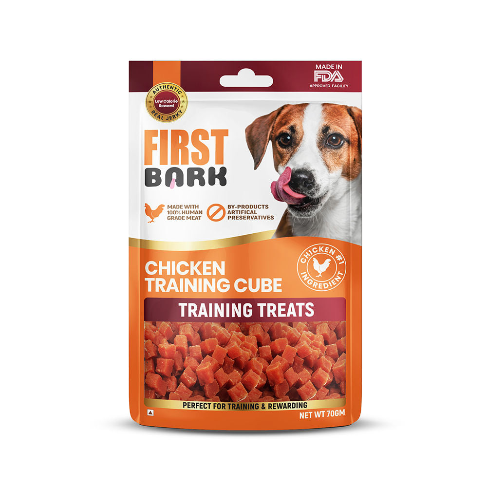 first-bark-chicken-training-cubes-dog-treat 70g